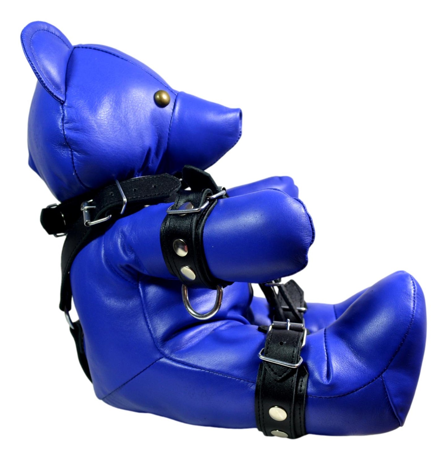 Leather Teddy Bear with harness - MRI Leathers
