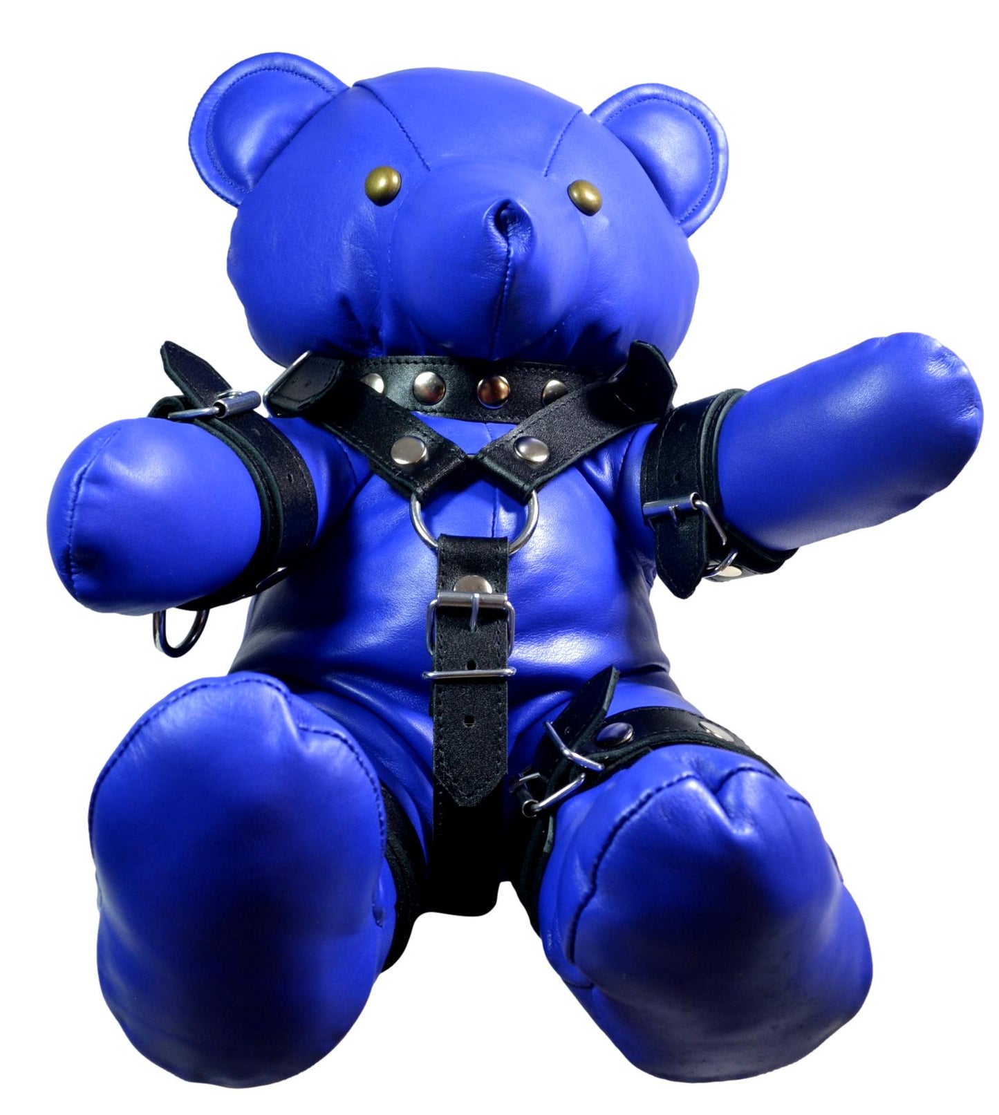 Leather Teddy Bear with harness - MRI Leathers