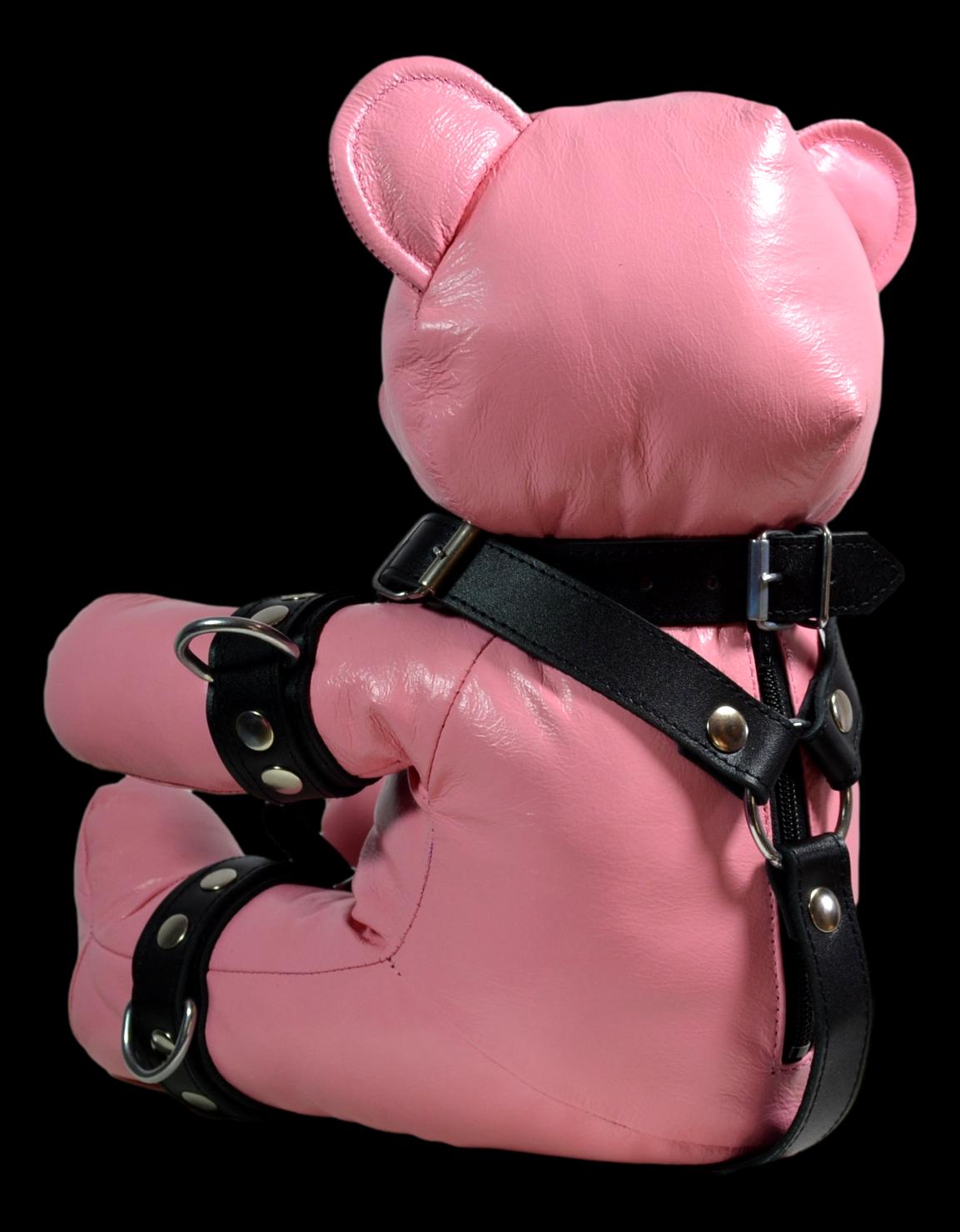 Leather Teddy Bear with harness - MRI Leathers