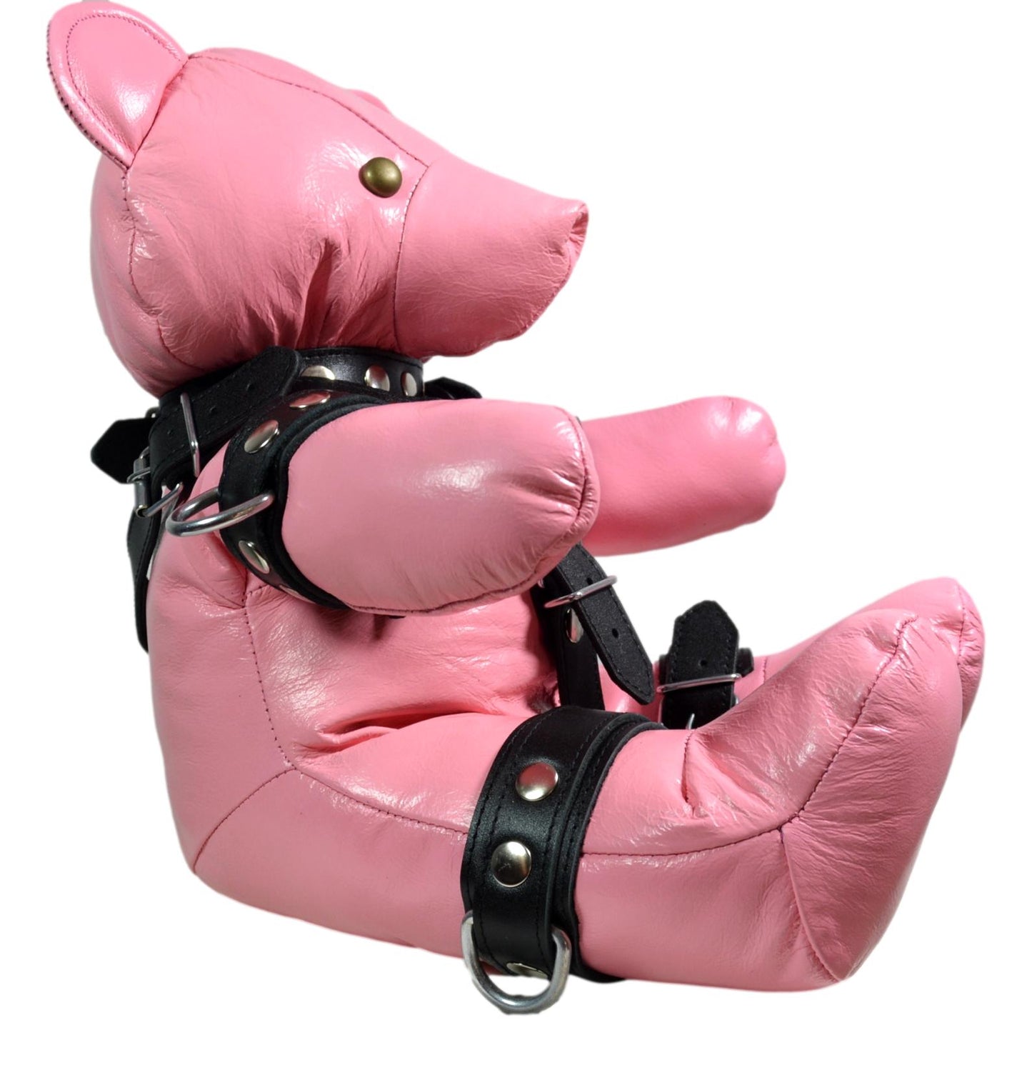 Leather Teddy Bear with harness - MRI Leathers