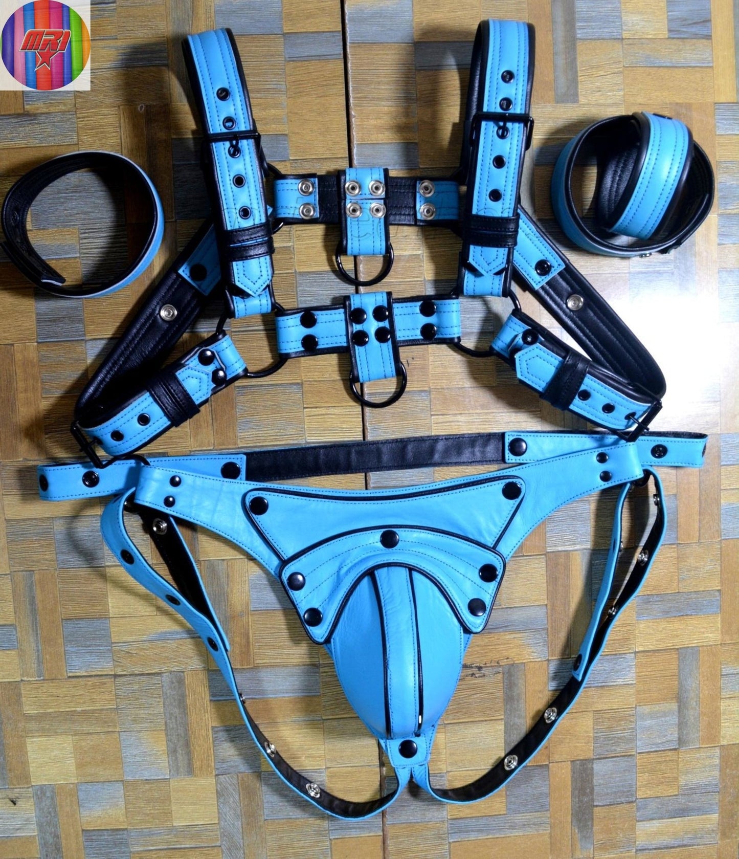 Men Harness Leather Harness Adjustable Buckle Body Chest Harness Costume - MRI Leathers