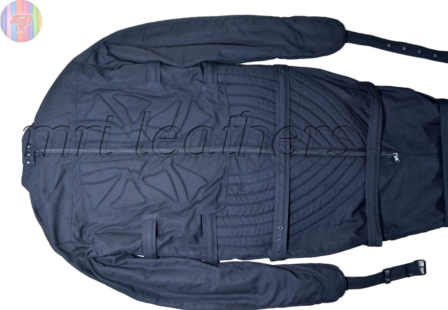 Sleep sack Pink Black Textile – Fully Enclosed Soft Bondage Body Bag with Buckles and Zippers | Restriction Sleep Sack by MRI Leather - MRI Leathers