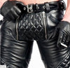 100% Real Leather Chaps Leder Fetish Gay Jeans Pants Gay Chaps/biker Trous - MRI Leathers