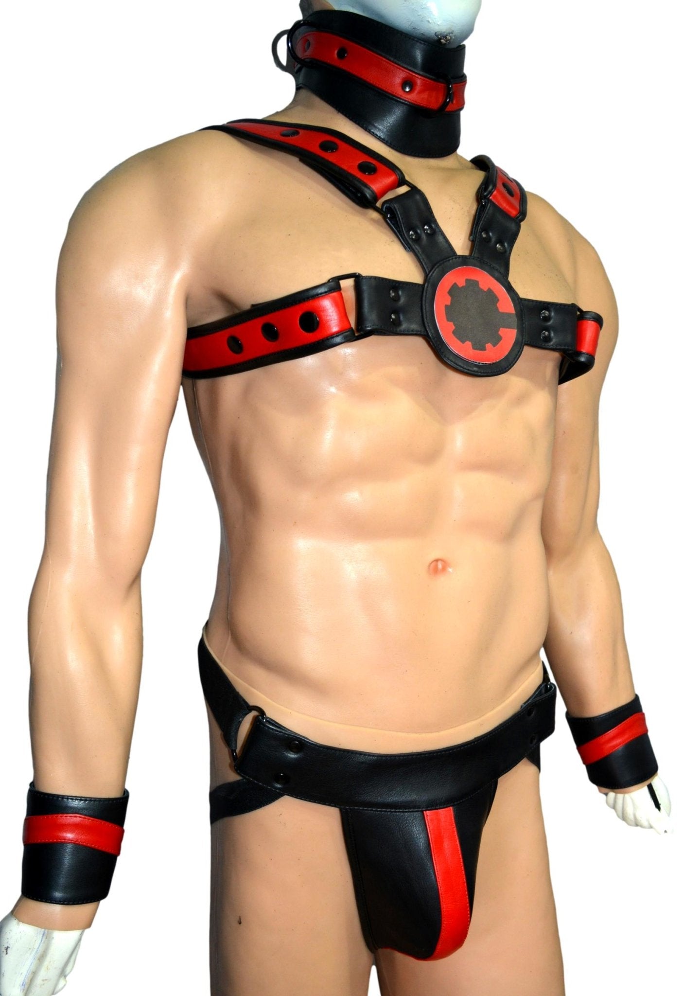 American hero harness men Leather Harness Body Chest Bulldog harness adjustable chest - MRI Leathers