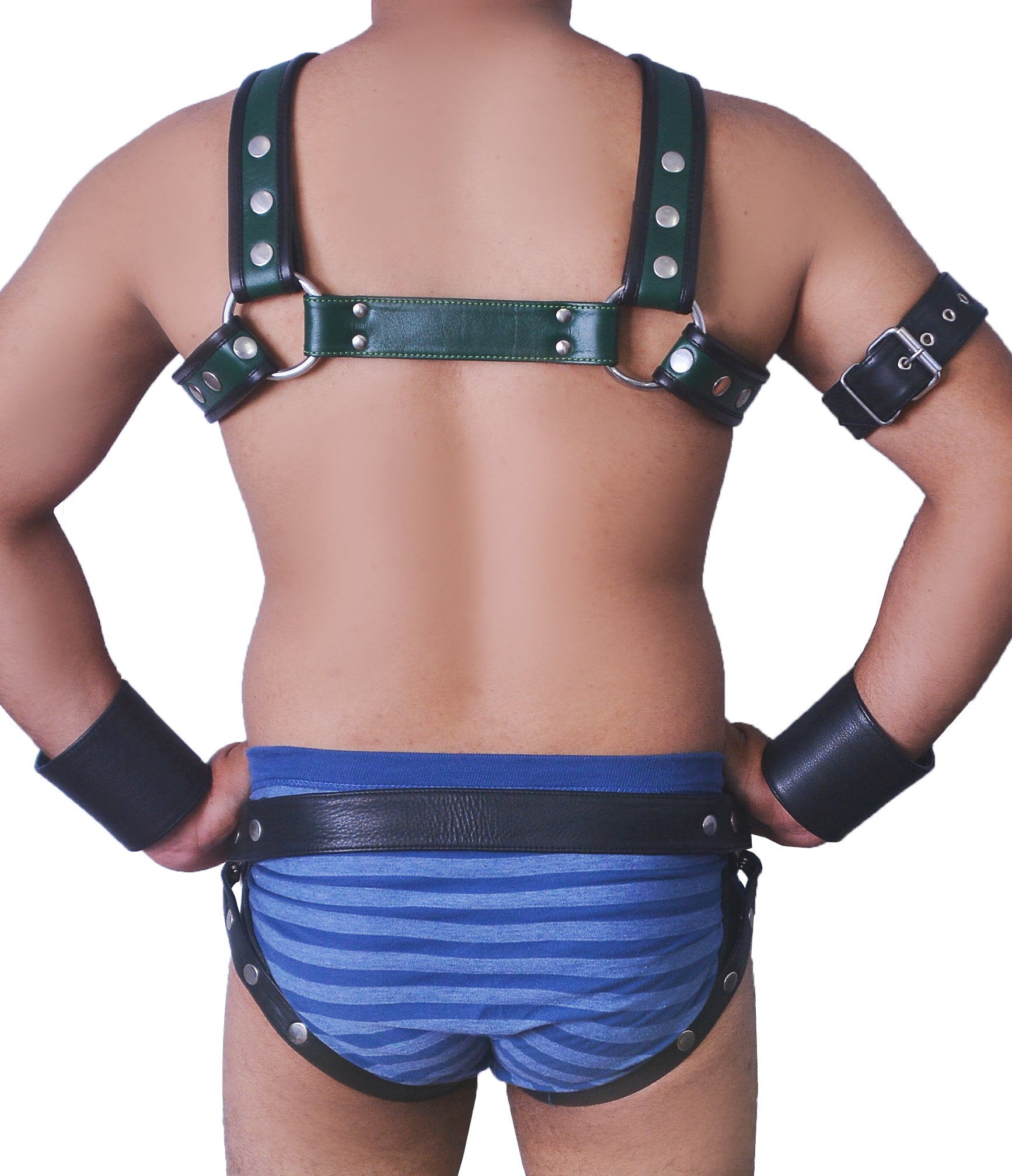 American hero harness men Leather Harness Body Chest Bulldog harness adjustable chest - MRI Leathers