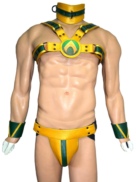 American hero harness men Leather Harness Body Chest Bulldog harness adjustable chest - MRI Leathers