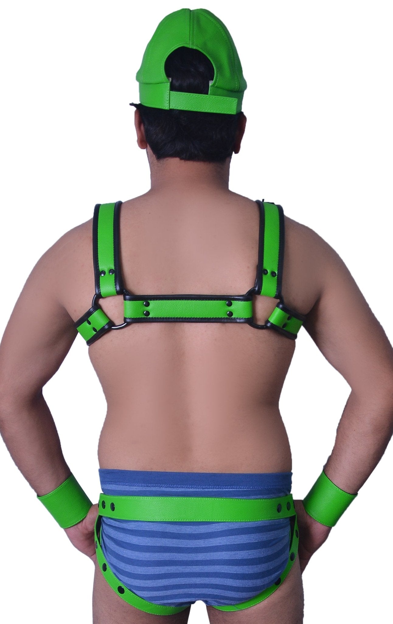 American hero harness men Leather Harness Body Chest Bulldog harness adjustable chest - MRI Leathers