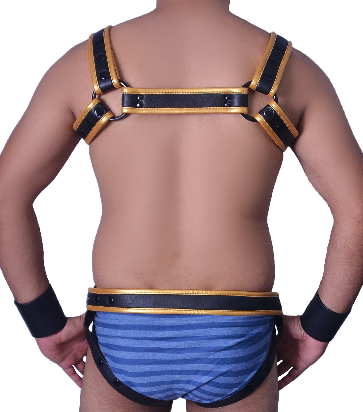 American hero harness men Leather Harness Body Chest Bulldog harness adjustable chest - MRI Leathers