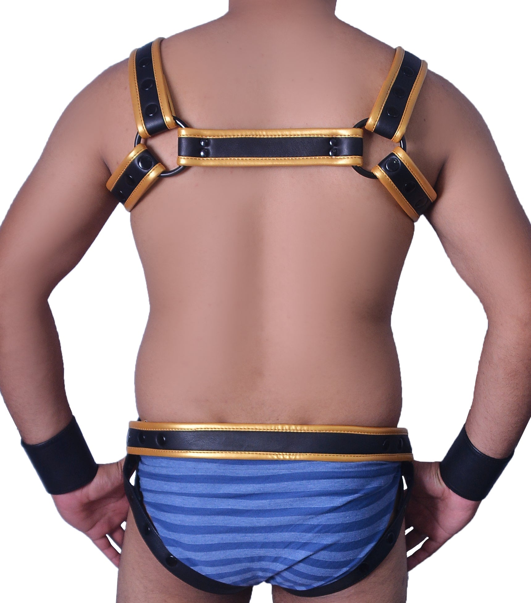 American hero harness men Leather Harness Body Chest Bulldog harness adjustable chest - MRI Leathers