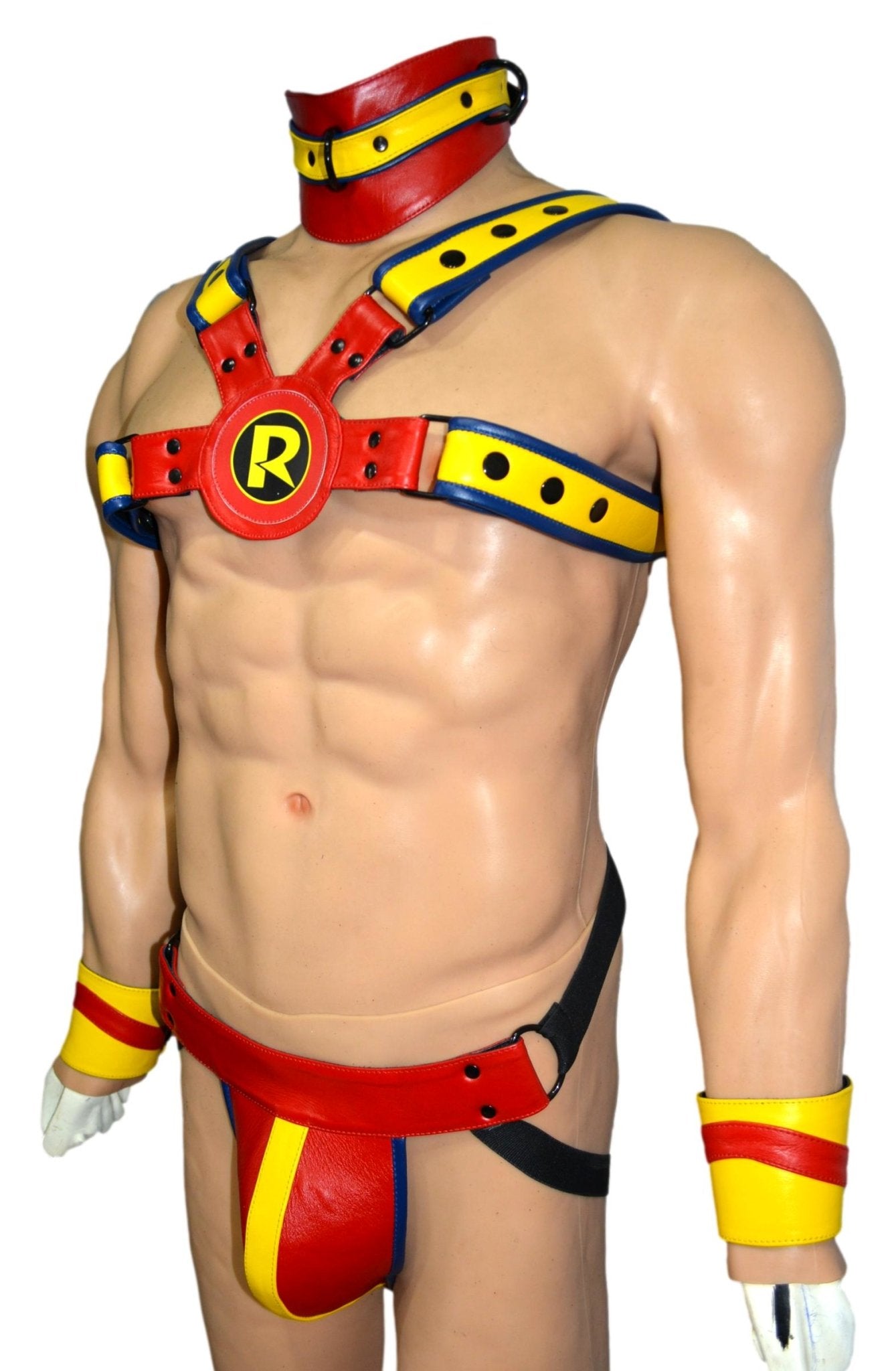 American hero harness men Leather Harness Body Chest Bulldog harness adjustable chest - MRI Leathers