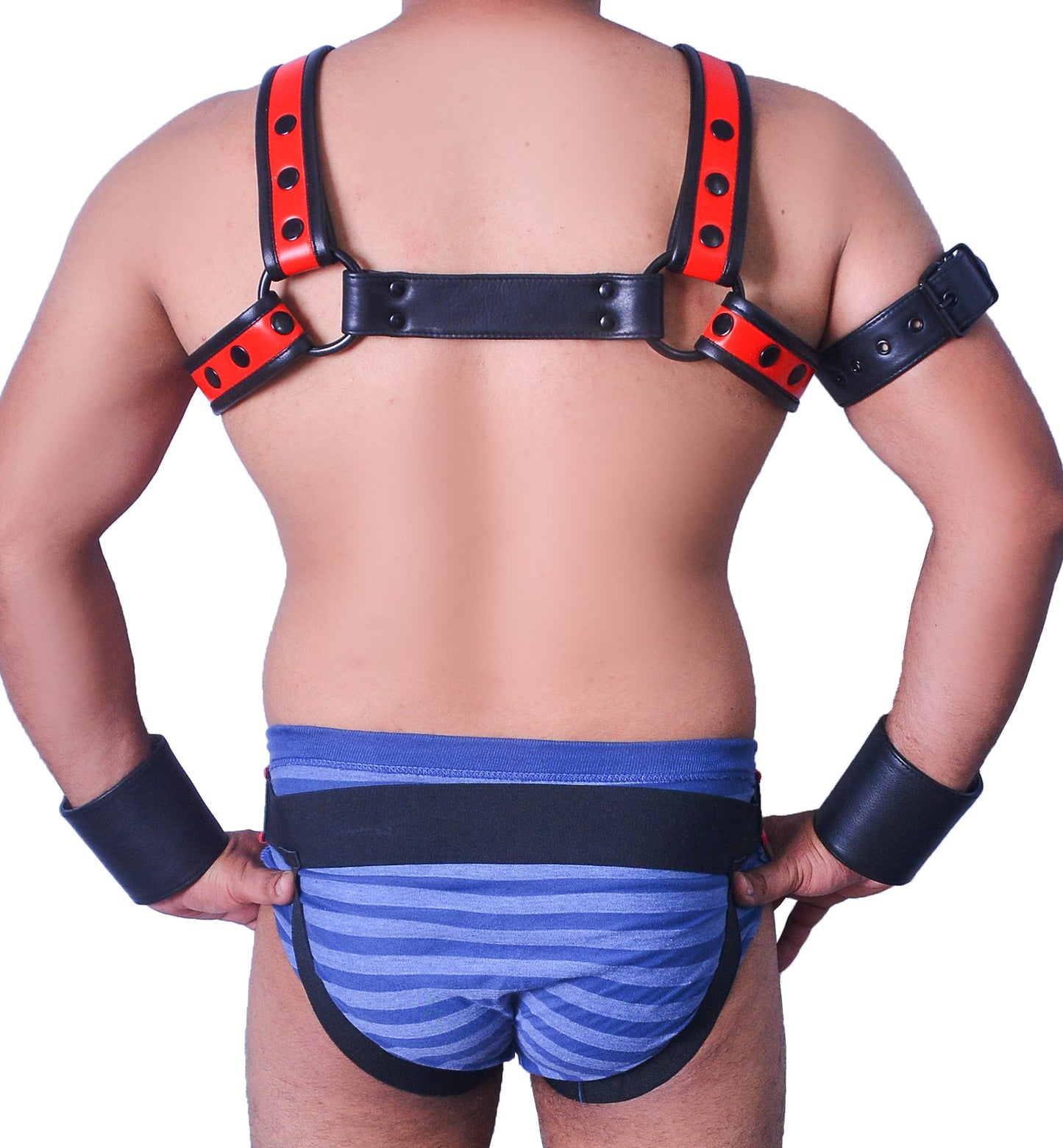 American hero harness men Leather Harness Body Chest Bulldog harness adjustable chest - MRI Leathers