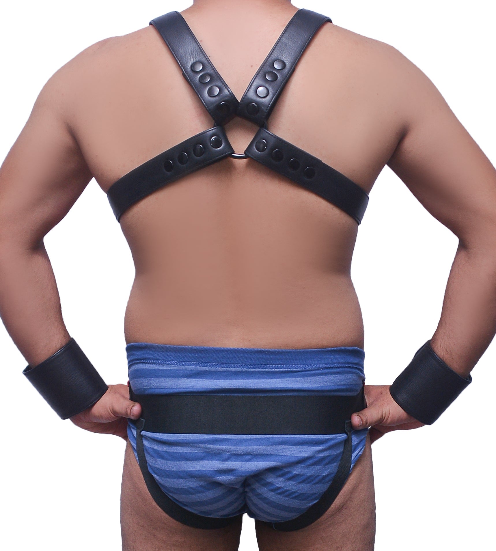 American hero harness men Leather Harness Body Chest Bulldog harness adjustable chest - MRI Leathers