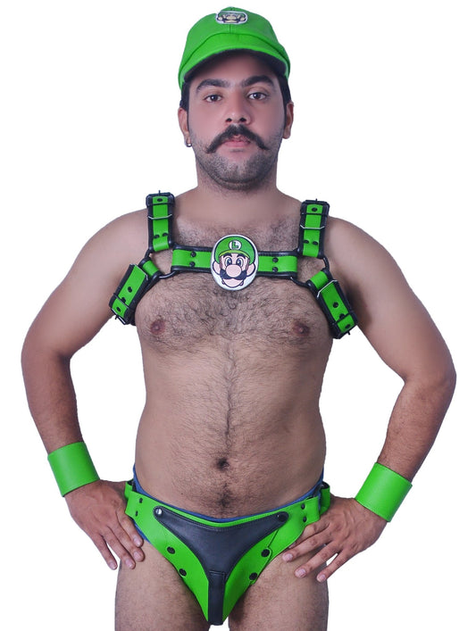 American hero harness men Leather Harness Body Chest Bulldog harness adjustable chest - MRI Leathers