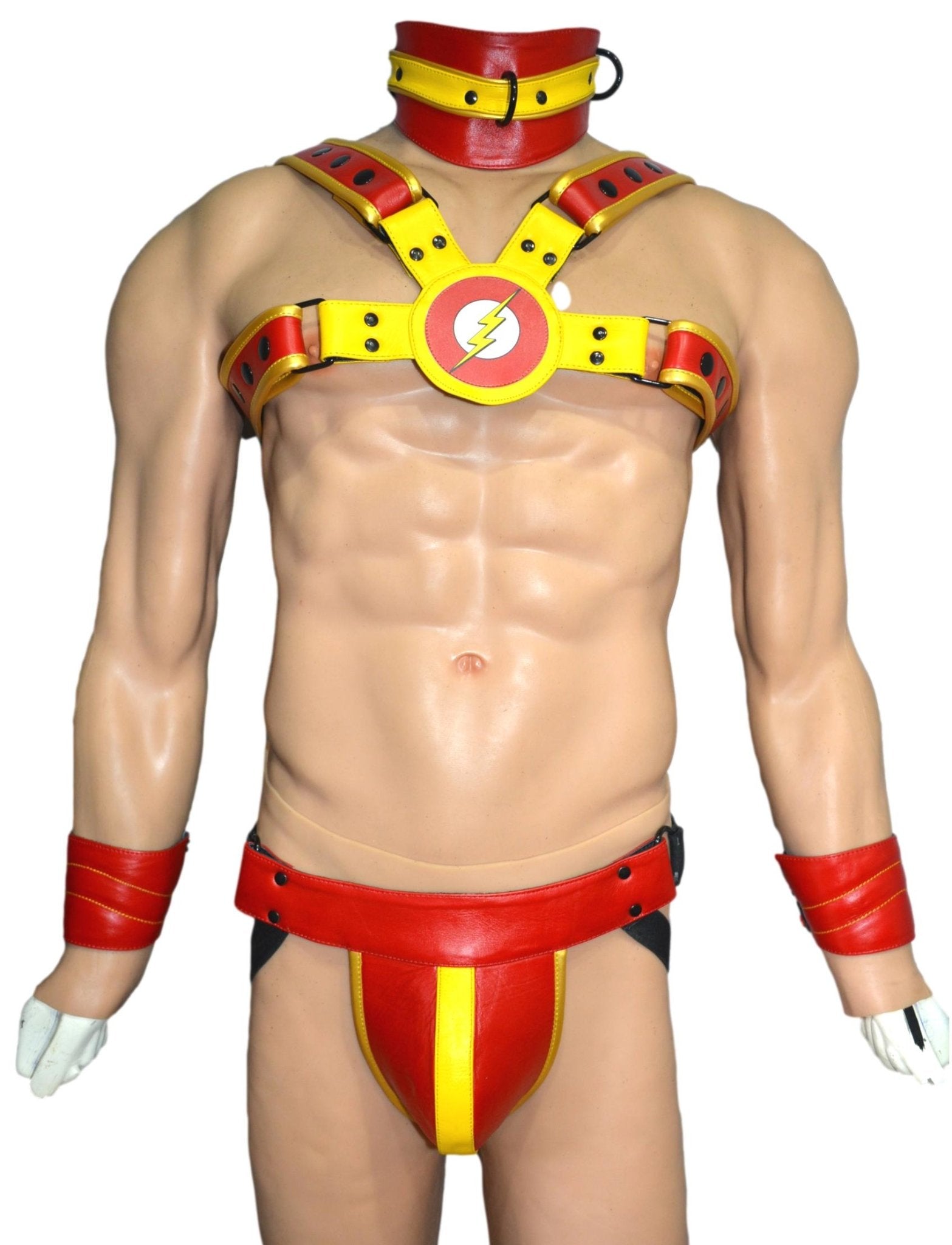 American hero harness men Leather Harness Body Chest Bulldog harness adjustable chest - MRI Leathers