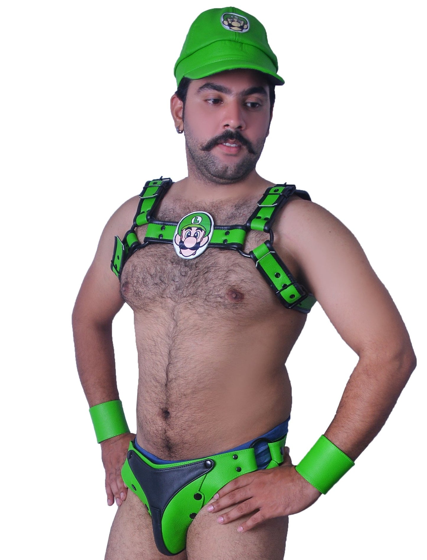 American hero harness men Leather Harness Body Chest Bulldog harness adjustable chest - MRI Leathers