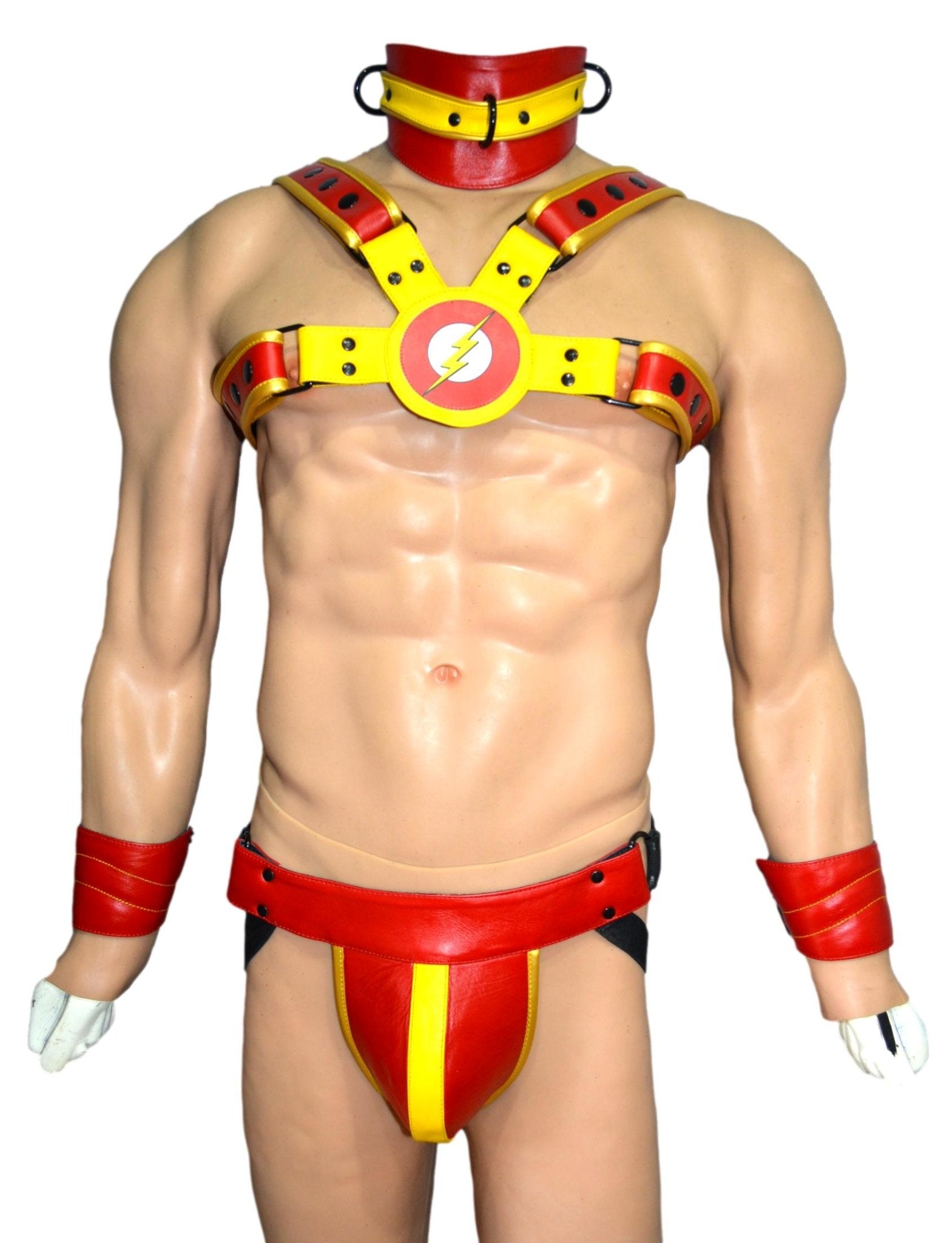 American hero harness men Leather Harness Body Chest Bulldog harness adjustable chest - MRI Leathers