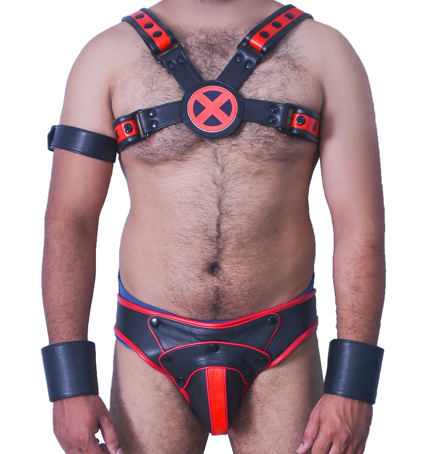 American hero harness men Leather Harness Body Chest Bulldog harness adjustable chest - MRI Leathers