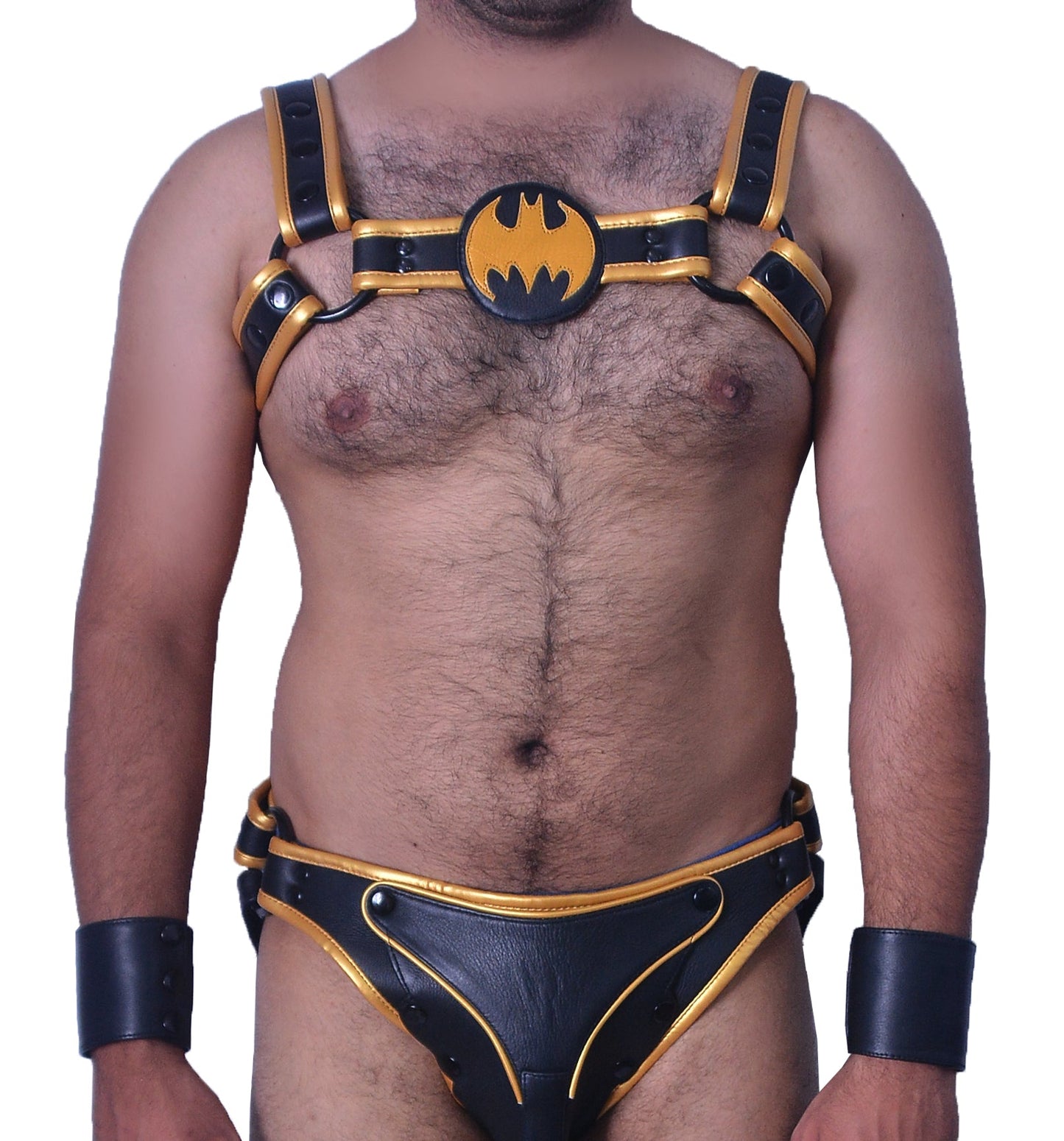 American hero harness men Leather Harness Body Chest Bulldog harness adjustable chest - MRI Leathers