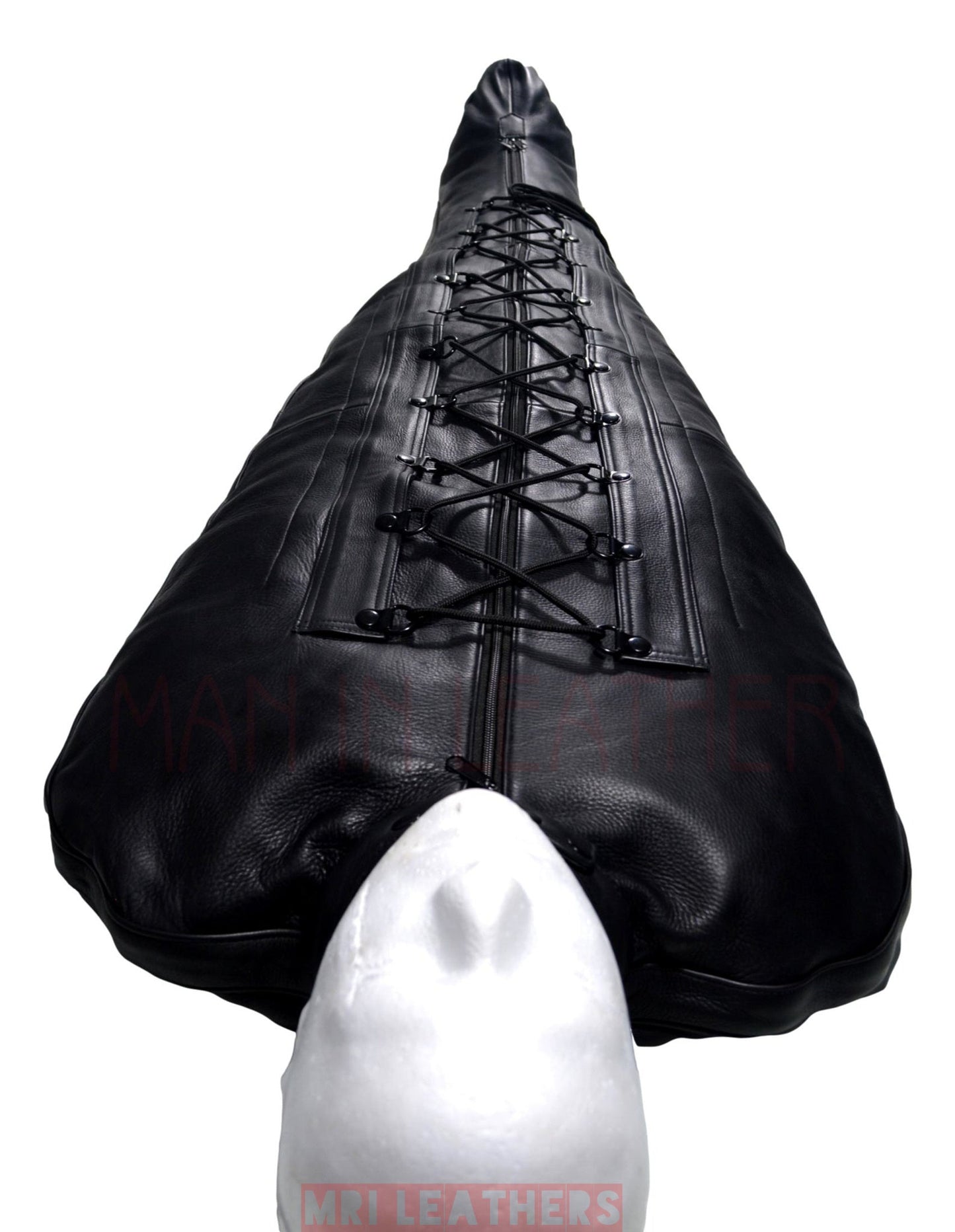 Body bag Sleep Sack Restricted Binder Sack leder Bondage Bag Hood - MRI Leathers