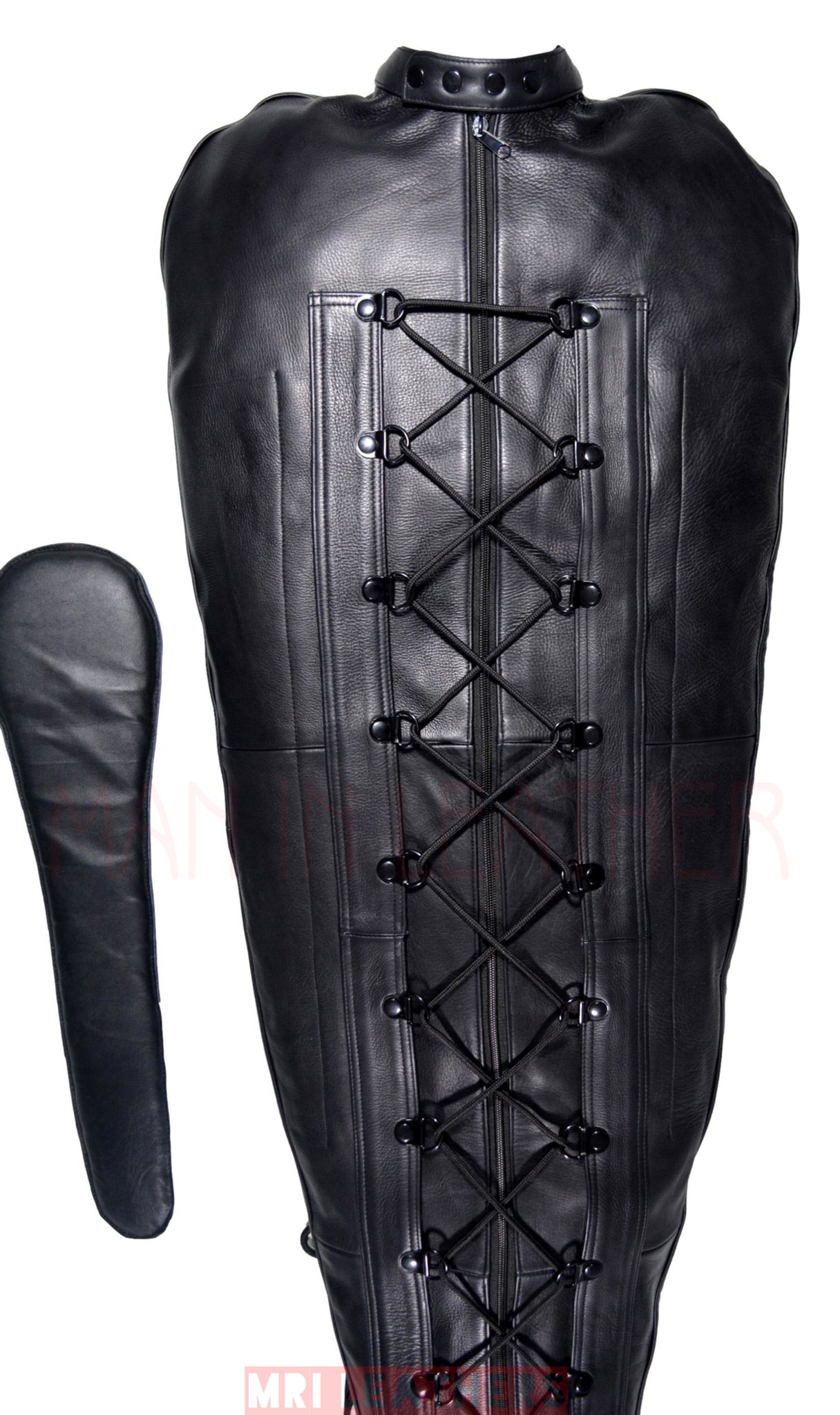Body bag Sleep Sack Restricted Binder Sack leder Bondage Bag Hood - MRI Leathers
