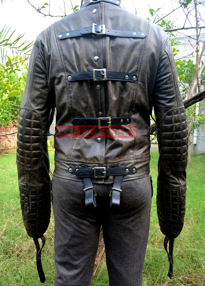 Bondage Jacket BDSM Delusion Leather Strait Jacket Strait - MRI Leathers