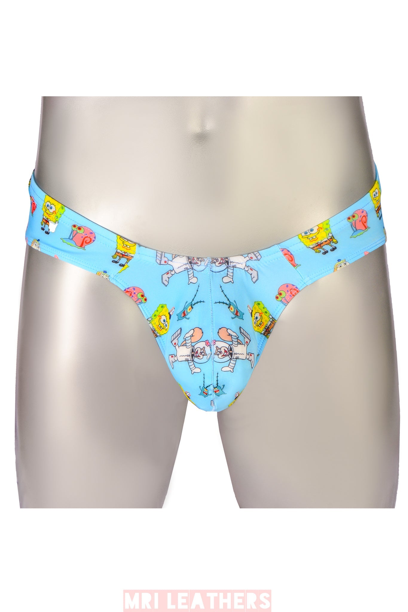 Cartoon Printed Briefs Men Underwear Jockstrap Bugle Pouch Panties Calzoncillos Hombre Underpants Cueca Low Waist Thongs - MRI Leathers