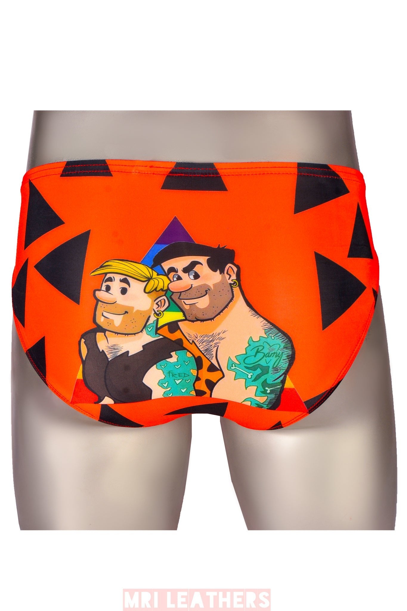 Cartoon Printed Briefs Men Underwear Jockstrap Bugle Pouch Panties Calzoncillos Hombre Underpants Cueca Low Waist Thongs - MRI Leathers