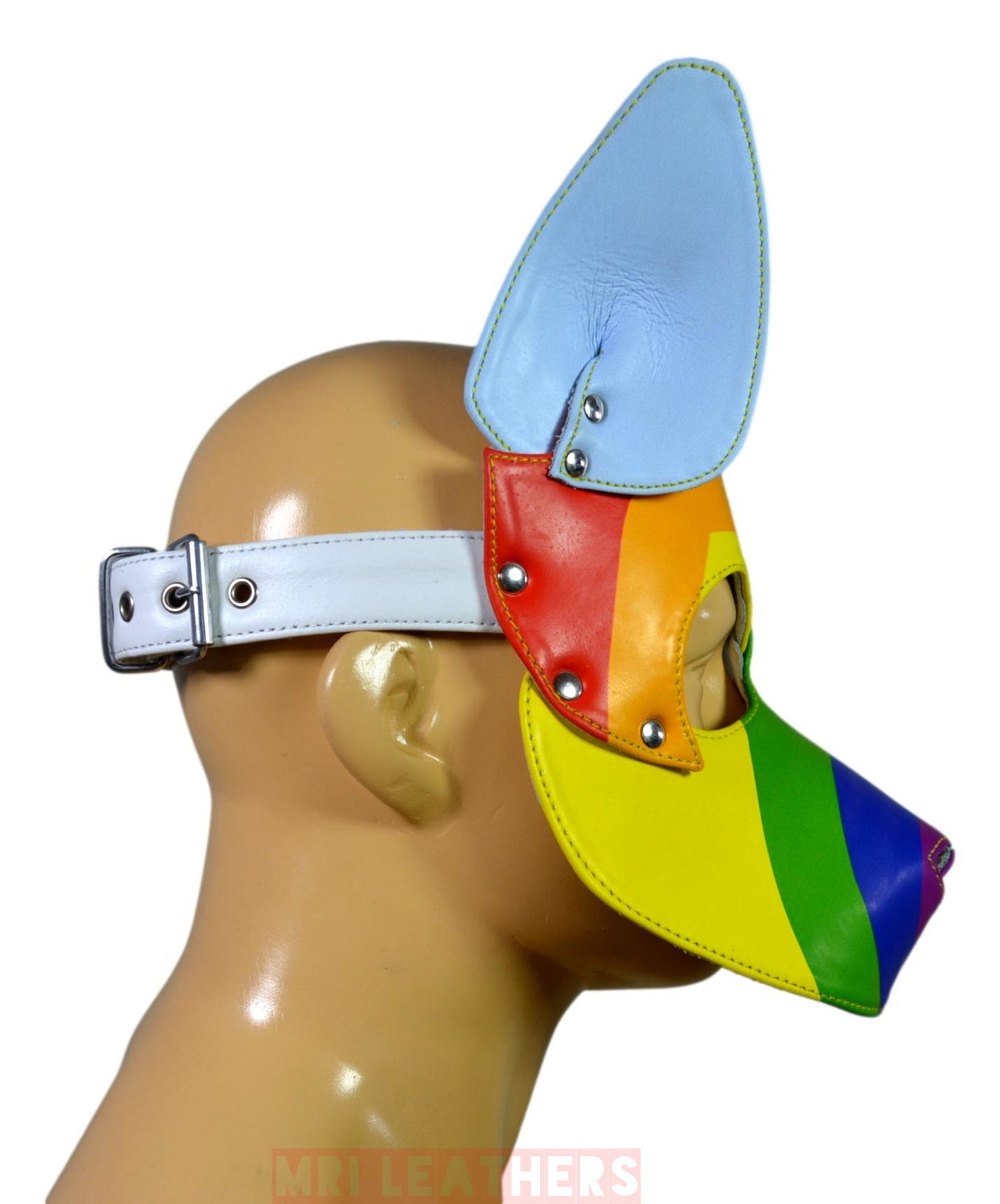 Human Pup Hood Leather Puppy Printed mask pride - MRI Leathers
