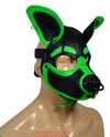 Leather Dog Mask Hood Pet Play Puppy Mask Human - MRI Leathers