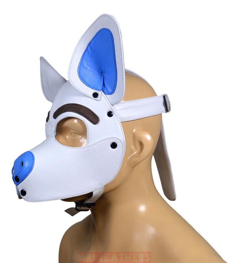 Leather Dog Mask Leather Dog Mask Dog Hood Pet Play Hood Puppy Mask - MRI Leathers
