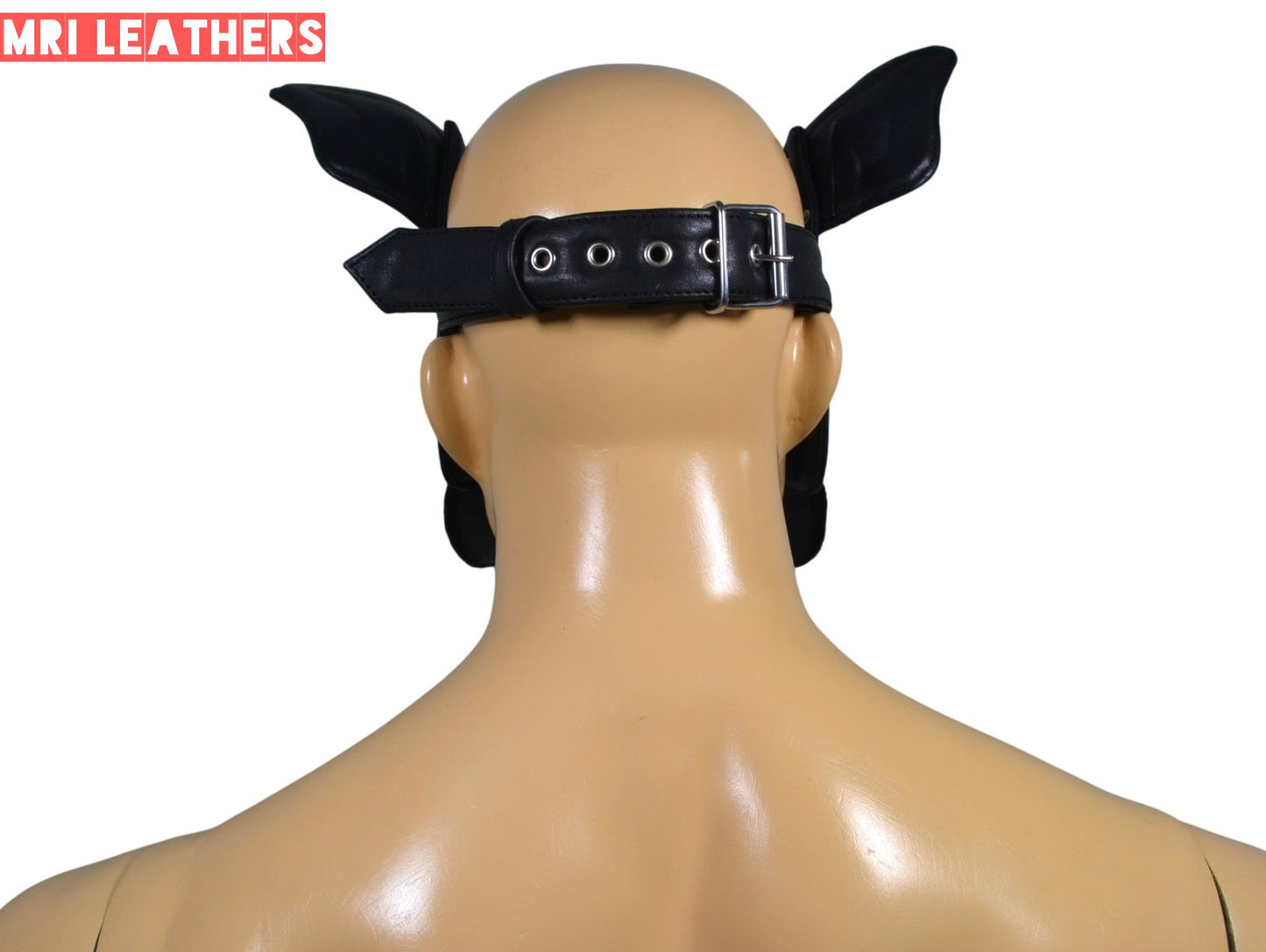 Leather Dog Mask Leather Dog Mask Dog Hood Pet Play Hood Puppy Mask - MRI Leathers