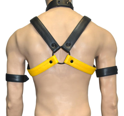 Leather Harness Body Chest Bulldog harness - MRI Leathers