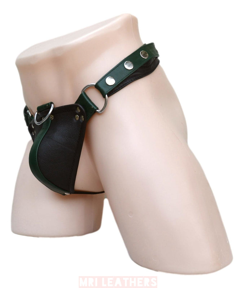 Leather men's briefs thong lingerie underwear - MRI Leathers