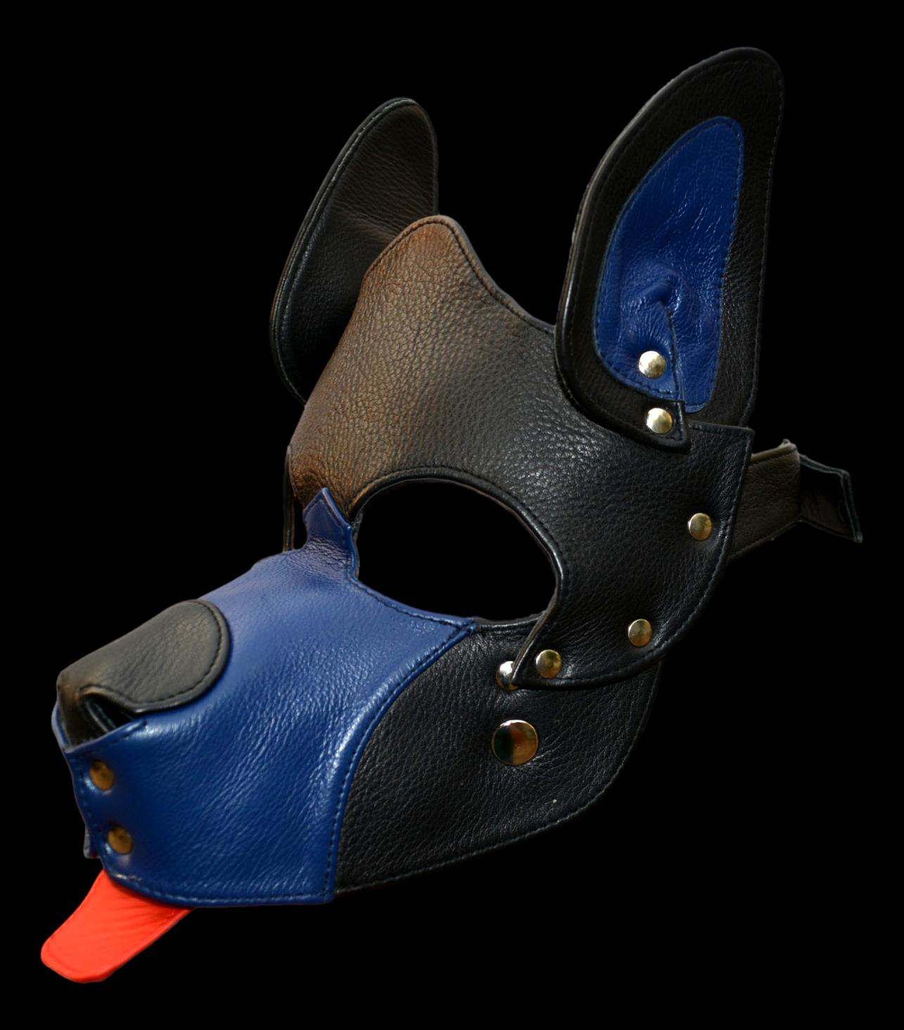 Leather Puppy Hood - MRI Leathers