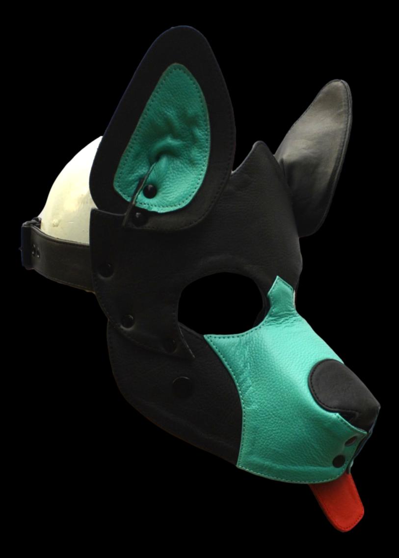Leather Puppy Hood - MRI Leathers