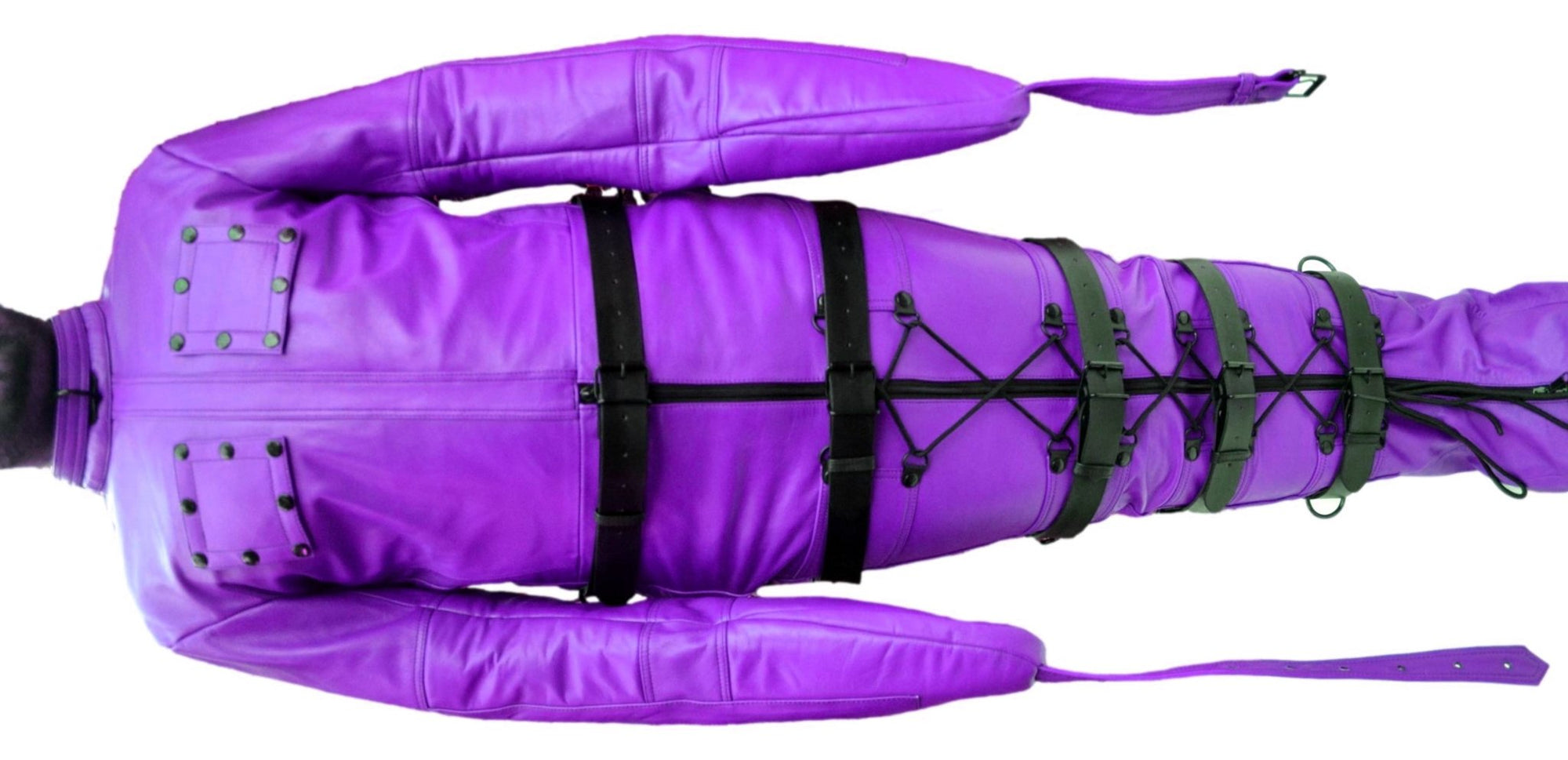 Leather Sleep Sack,Restraint,Bondage,Leather SleepSack,Purple - MRI Leathers