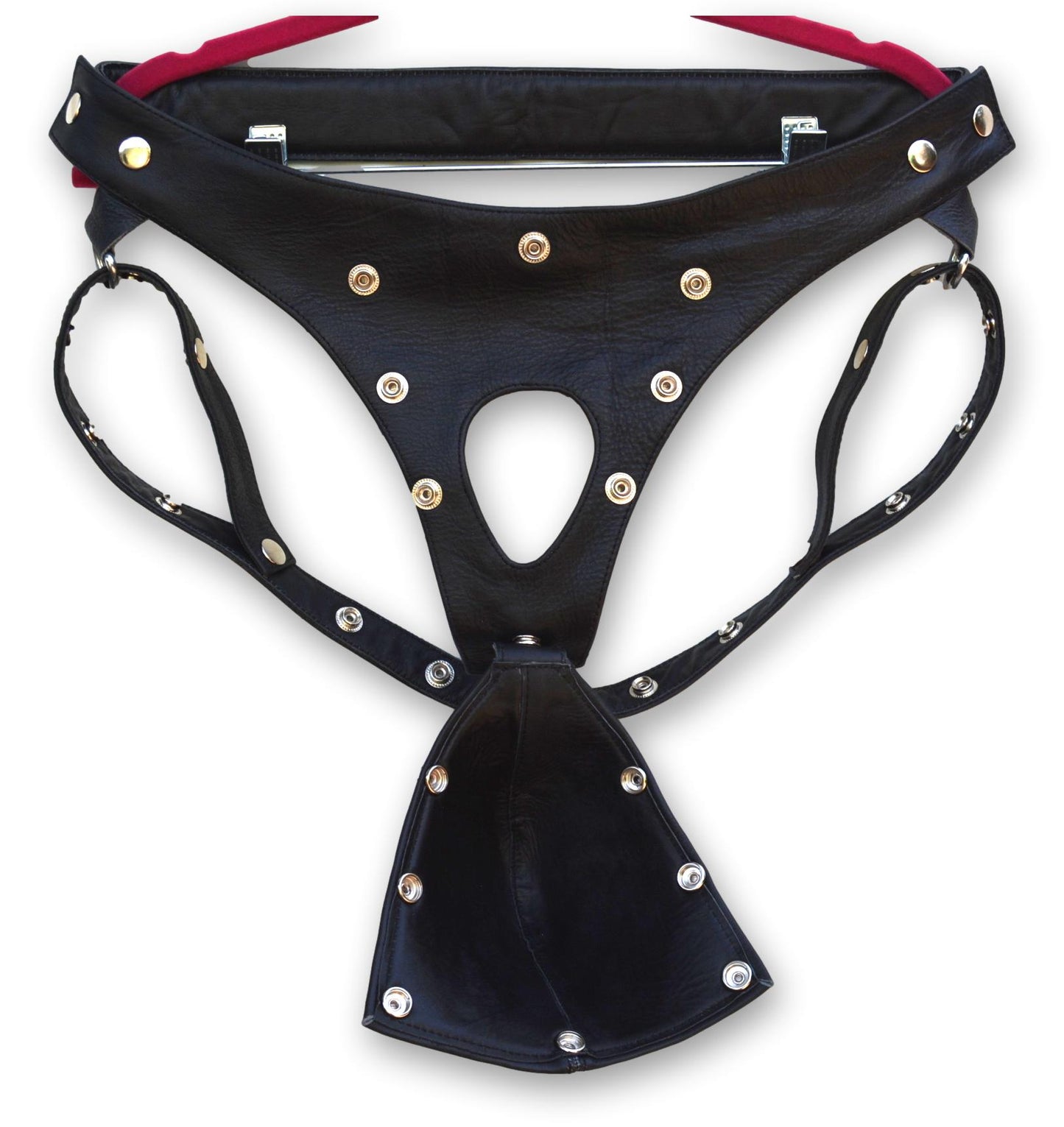 Men Black Leather Jock Strap, Men's Posing Pouch,Thong,G-String,Fetish,Gay,Sexy,Leather Underwear - MRI Leathers