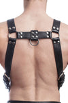 Men Harness Leather Harness Adjustable Buckle Body Chest Harness Costume - MRI Leathers
