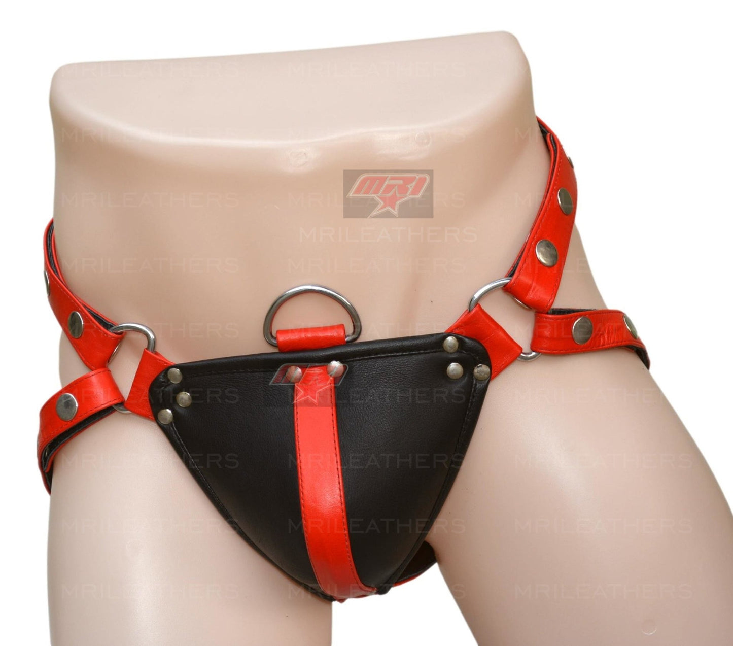 Men Jockstrap Leather adjustable waist Jockstraps - MRI Leathers