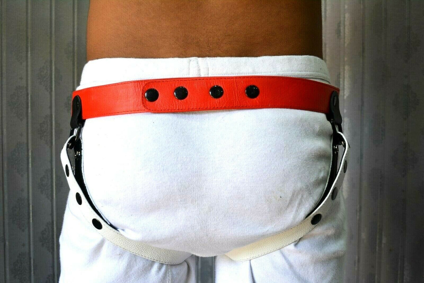 Men Leather Jock Strap
