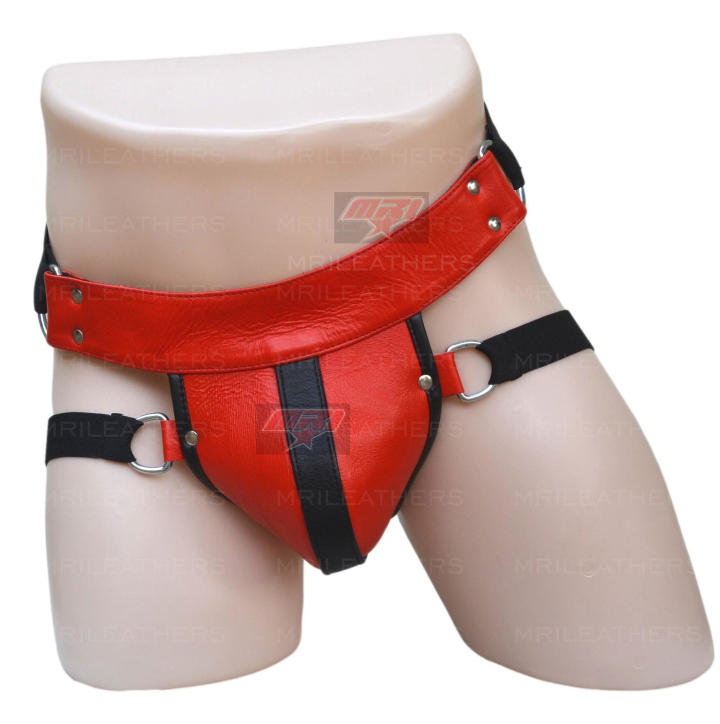 Men Leather Jockstrap -jock -thong removable pouch, lined with soft leather - MRI Leathers