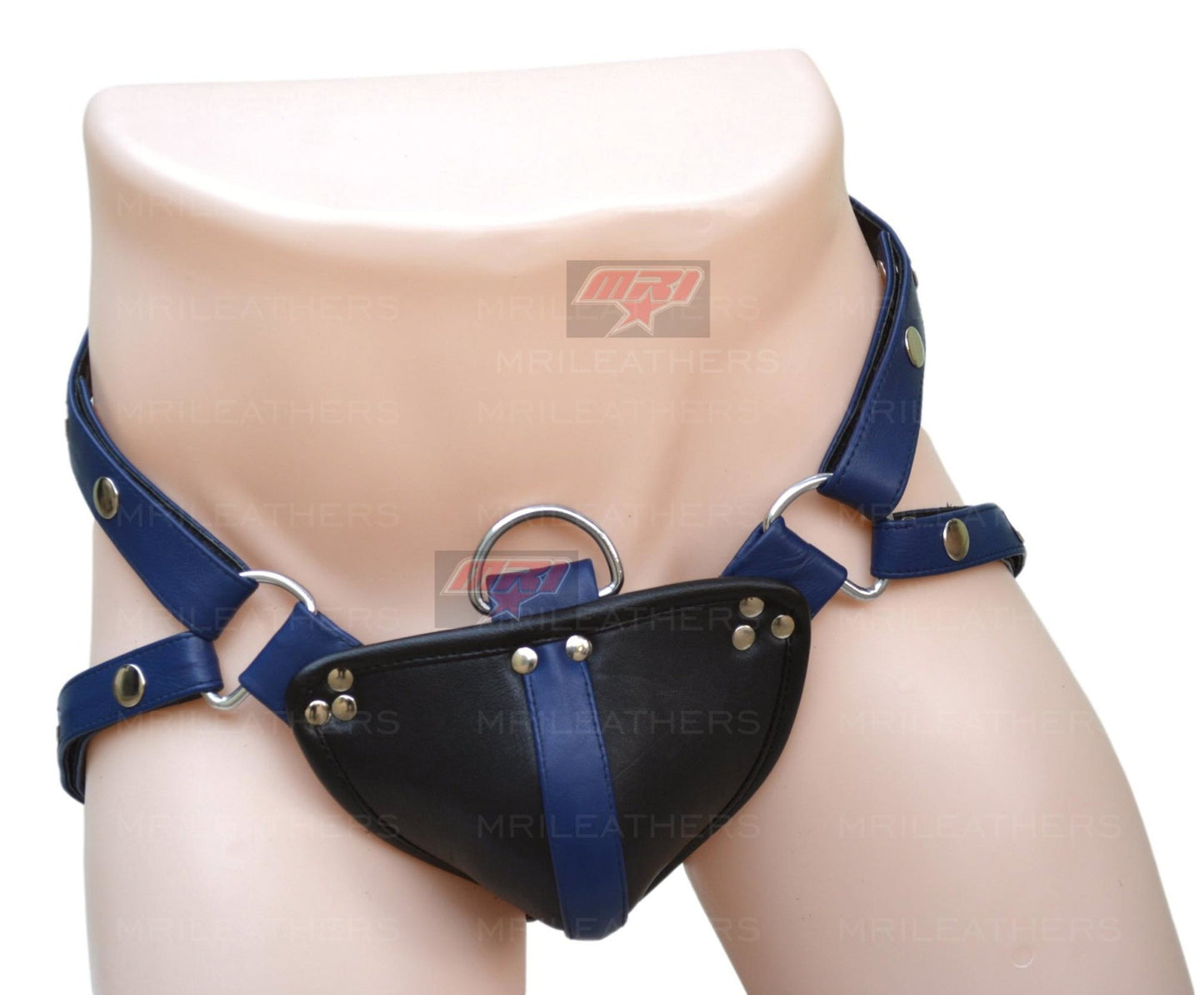 Men Leather Jockstrap -jock -thong removable pouch, lined with soft leather - MRI Leathers