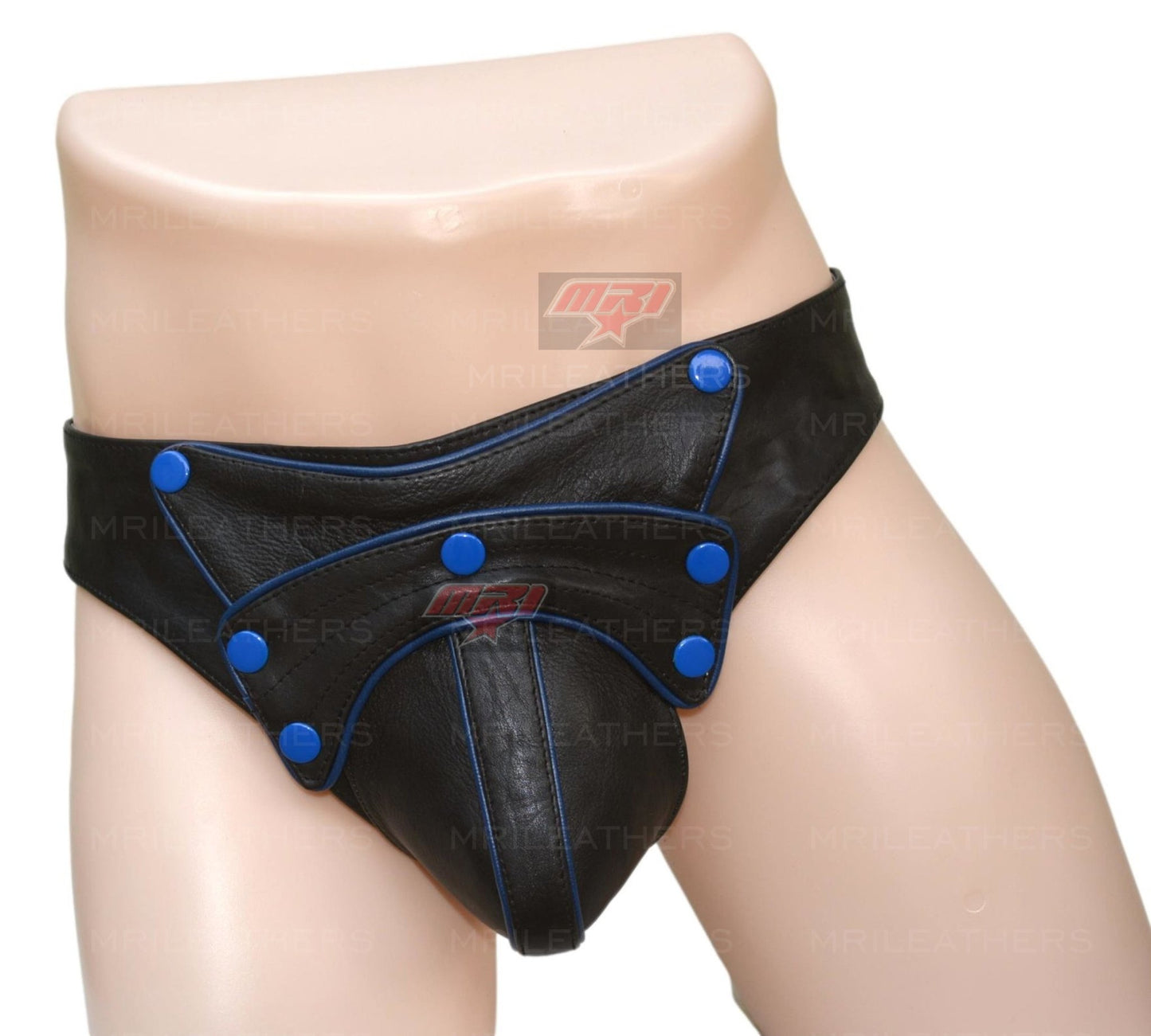 Men Leather Jockstrap -jock -thong removable pouch, lined with soft leather - MRI Leathers