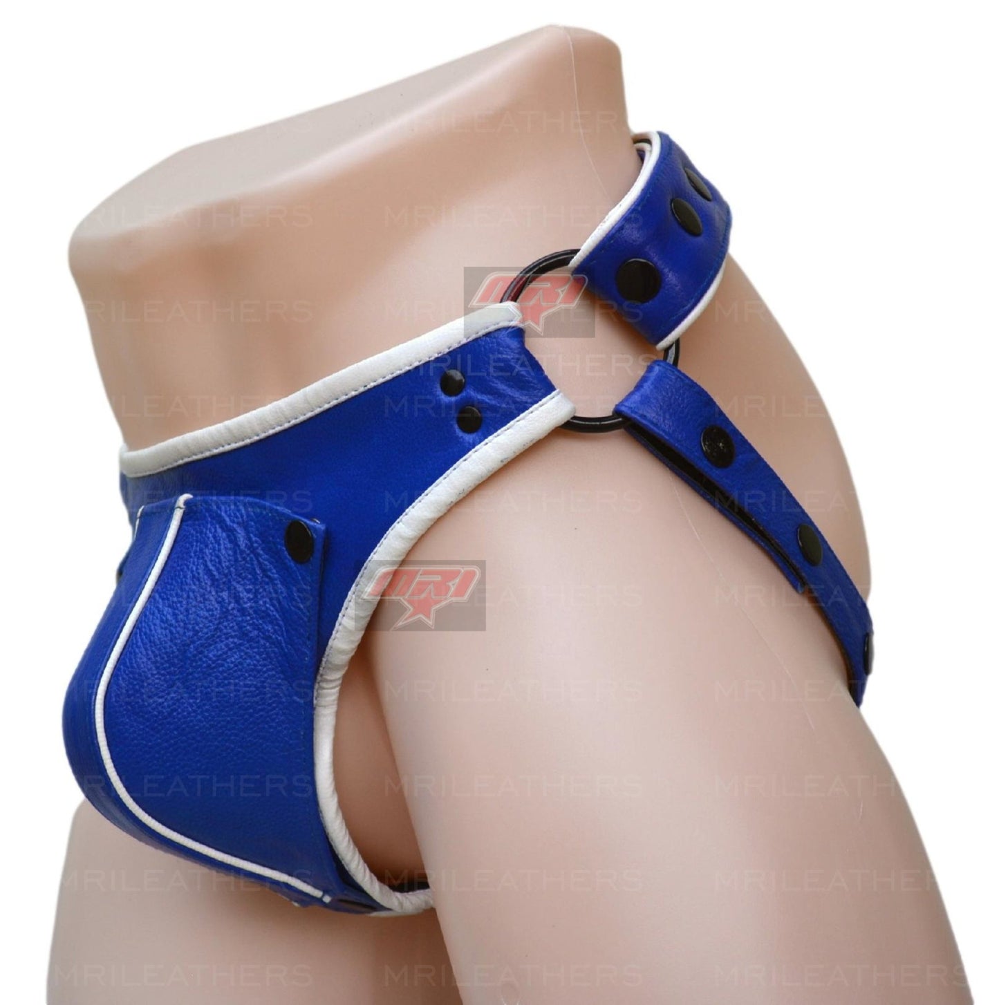 Men Leather Jockstrap -jock -thong removable pouch, lined with soft leather - MRI Leathers
