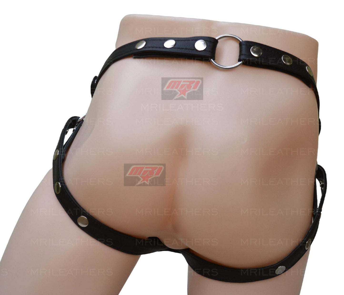 Men Leather Jockstrap -jock -thong removable pouch, lined with soft leather - MRI Leathers