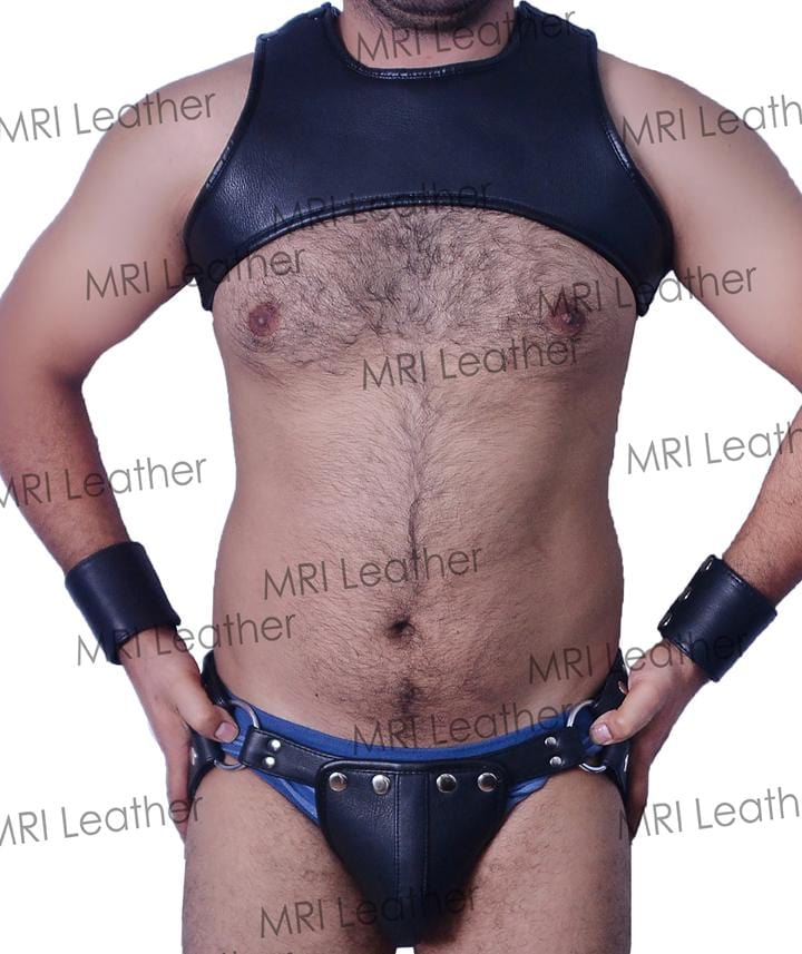 Men Leather Restrain Chest Harness Strap Belts Clubwear Costume Fancy. - MRI Leathers