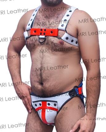 Men Leather Restrain Chest Harness Strap Belts Clubwear Costume Fancy. - MRI Leathers