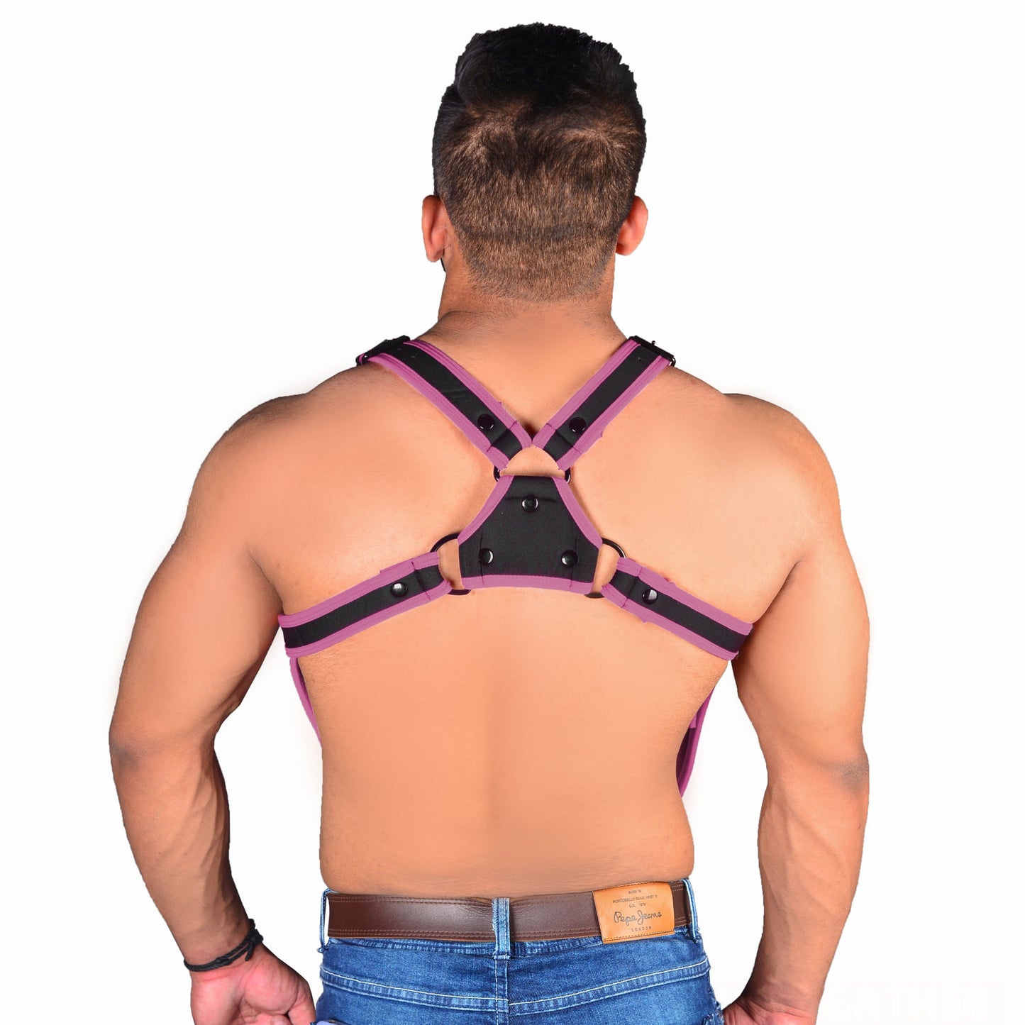 Neoprene Harness Bulldog Neoprene Mat Finish Harness - MRI Leathers