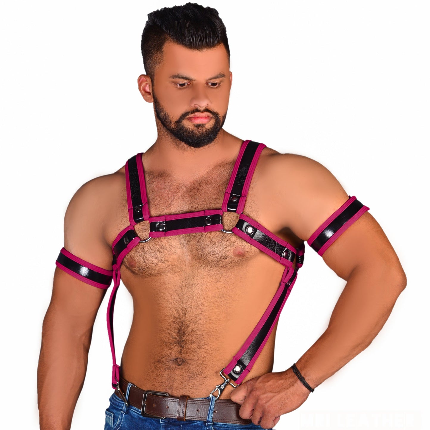 Neoprene Harness Bulldog Neoprene Shine Harness - MRI Leathers