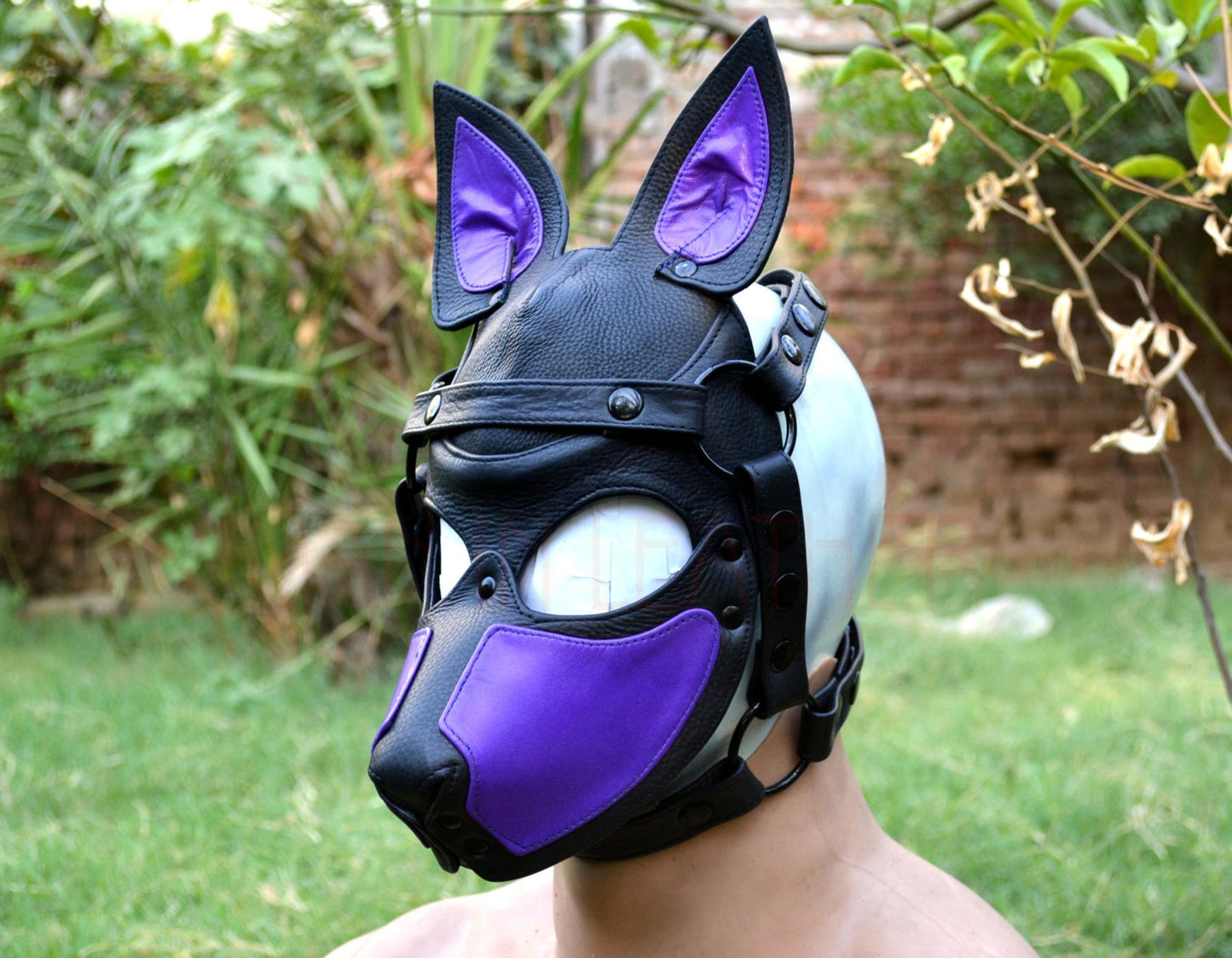 Puppy Mask Head Harness PUP Men Head HARNESS Dog Puppy Gimp Mask Bondage BDSM Cosplay - MRI Leathers